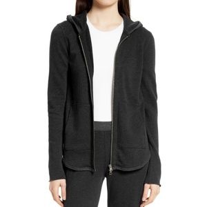 ATM Anthony Thomas Melillo Gray Black Hoodie Zip